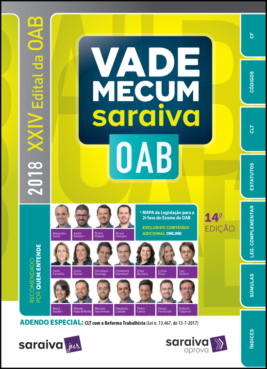 Vade Mecum Saraiva - OAB E Concursos - 14ª Edição 2018 Livraria ...